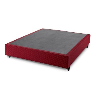 Imagem de Base Para Cama Absoluto Box Sommier 30x138x188 Hellen Vermelho
