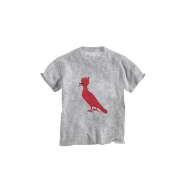 Imagem de Camiseta Infantil Pica-Pau Meme Reserva Mini, Cinza mescla, 02