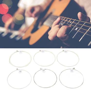 Imagem de Cordas de Guitarra, 6 Peças de Metal Com Ponta de Bola para Baixo, Acessório de Instrumento para Substituição