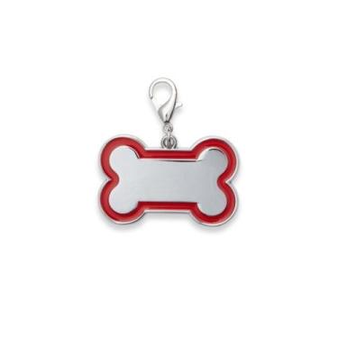 Imagem de Chaveiro de Identificação Pet Formato de Osso De Luxo - LUALKI STORE L