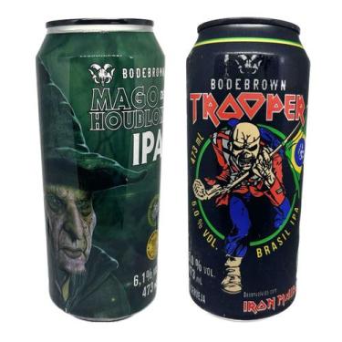 Imagem de Kit Cervejas Trooper Iron Maiden + Mago de Houblon Ipa Bodebrown 473ml