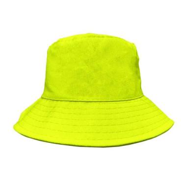 Imagem de Chapéu Bucket Hat Cumbuca Colorido Liso Masculino Feminino Pescador Se