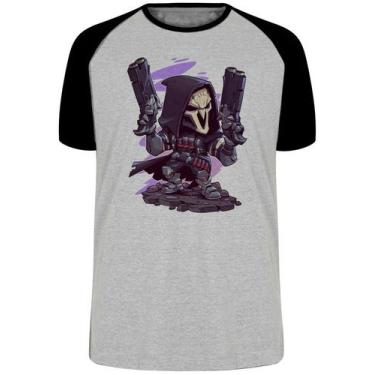 Imagem de Camiseta Reaper Overwatch  Blusa Plus Size extra grande adulto ou infa