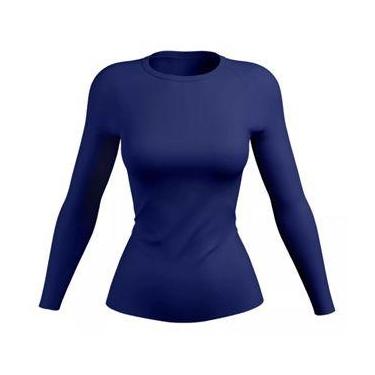 Imagem de Camisa Feminina Proteção Solar Uv+50 Camiseta Segunda Pele Térmica Lon