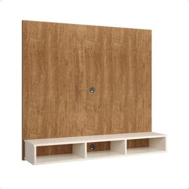 Imagem de Painel para Tv Slim 50 Polegadas Quarto Sala com Nicho Nature/Off Whit