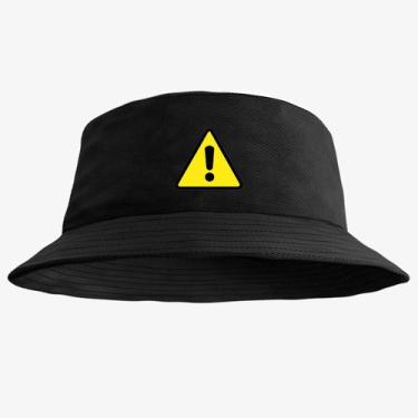 Imagem de Chapéu Bucket Hat Estampado Aviso - MP Moda Masculina, Único, Preto