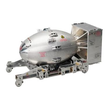 Imagem de 1/12 Full Metal WWII American Fat Man Nuclear Bomb Assembly Model - Um ótimo colecionável para Oppenheimer e militares - Quebra-cabeças de metal 3D para adultos