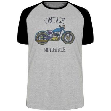 Imagem de Camiseta  Moto Vintage Blusa Plus Size extra grande adulto ou infantil