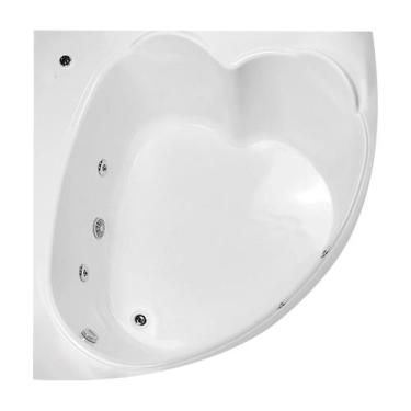 Imagem de Banheira de Canto Amore com hidro - Só Banheiras, 1,45X1,45X0,46, 220V