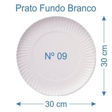 Imagem de 50 Prato de Bolo Salgado Fundo Branco Nº9 - AAZ