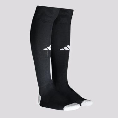 Imagem de Meião Adidas Milano 23 Preto e Branco, P