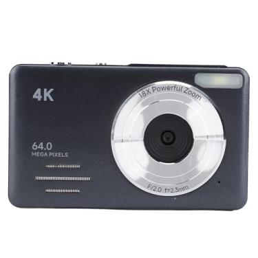 Imagem de Câmera Digital para Adolescentes Adultos, Tela de 2,88 Polegadas, Câmera Vlogging 4K de 64 MP, Câmera Digital de Apontar e Disparar Com Zoom Automático de 18x, Filtros Integrados