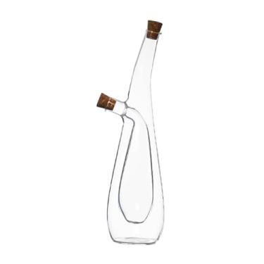 Imagem de Fenteer Distribuidor de azeite e vinagre Distribuidor de molho de soja Frasco de molho Transparente Utensílios de cozinha Frasco de óleo de vidro para cozinha, Style C