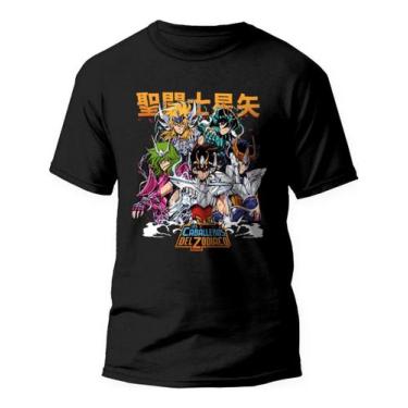 Imagem de Camiseta Os Cavaleiros Do Zodíaco Saint Seiya Cdz Algodão - Kamisetas 