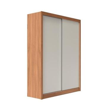 Imagem de Guarda-Roupa Solteiro Montclair Flex 2 PT 4 GV Off White e Canela - Mo