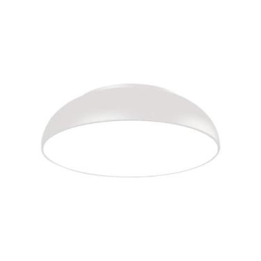 Imagem de Plafon Blumenau Pleno Redondo E27 Bivolt, Branco Fosco