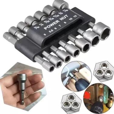 Imagem de Kit 14 Bits Soquete Canhão Hexagonal 1/4 Para Parafusadeira - Pen tech