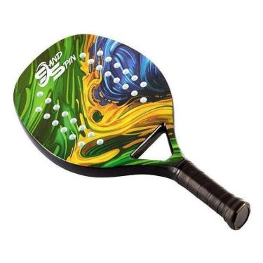 Imagem de Raquete de Beach Tennis Sand Spin Brazilian Flag Full Carbon-Unissex
