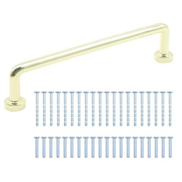 Imagem de LIDSCURA 10 peças de puxador de barra de armário de latão antigo de centro a centro, puxador de gabinete de liga de zinco, puxadores de gaveta vintage para armário clássico retrô para utensílios de