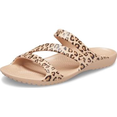 Imagem de Crocs Sandália feminina Kadee II com tiras leves, Leopardo, 38