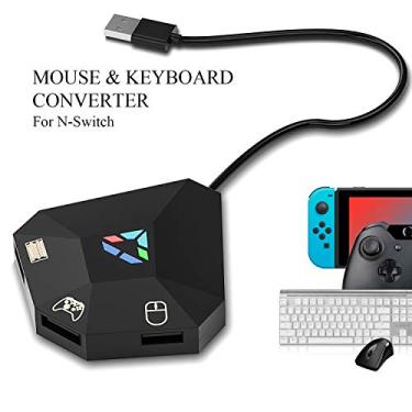 Imagem de Conversor de mouse e teclado para Nintendo Switch, teclado e mouse adaptador para PS4, PS3, Xbox One, Xbox 360, Nintendo Switch Lite