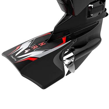 Imagem de STINGRAY HYDROFOILS - XR4 Senior Hydrofoils para barcos de 40-300 hp (preto) - Perfeito para esqui aquático, wakeboard, tubulação - Aletas estabilizadoras de motor para motores de popa/saída - Feito
