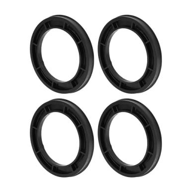 Imagem de Hihaha Anéis centralizados no cubo da roda do carro Rodas duráveis Eixo central amortecedor Hubrings preto 4 peças OD 112,1 mm para ID 78,1 mm Policarbonato Material durável