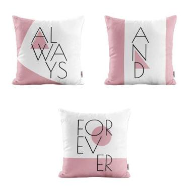 Imagem de Almofadas Chiques Rosa Always Para Sofá 40X40 - Novadecora