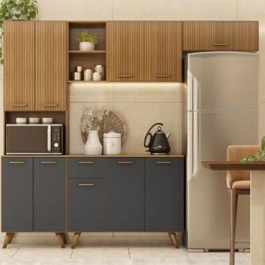 Imagem de Poliman Móveis - Cozinha Olinda com balcão com tampo