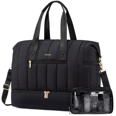 Imagem de Mochila de viagem LOVEVOOK Puffer Weekender 70L para mulheres