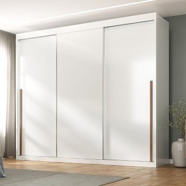 Imagem de Guarda Roupa Casal 3 Portas de Correr Senna Maxel Móveis