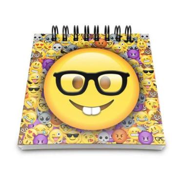 Imagem de Bloco de Anotações Emoticon - Emoji Nerd Geek - Yaay