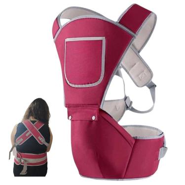Imagem de Canguru Carregador Bebe Criança Alça Ajustavel Ergonomico Alcochoado Confortavel Macio Bolso Seguro Resistente Passeio Viagem Suporte