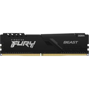 Imagem de Memória RAM Кingston Fury Beast 48GB (Kit com 3x16GB) DDR4 3200MHz CL16, 1.35V, Preto – KF432C16BB/16, Alto Desempenho para PCs Gamer