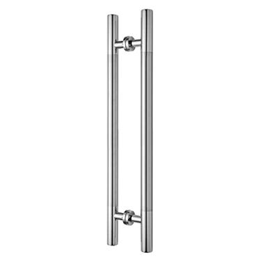 Imagem de Diâmetro do tubo de aderência de porta de madeira 38 mm - maçaneta de porta de vidro aço inoxidável, para casa/loja/garagem/escritório - prata - 6 tamanhos (tamanho: 1000 700 mm) (1300 * 1000 mm)