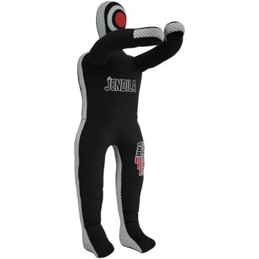Imagem de Manequim Grappling Dummy-MMA Jiu Jitsu de luta livre feito de tecidos de lona duráveis MMA Dummy (não preenchido) (preto, pequeno)