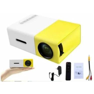 Imagem de Mini Projetor YG300 - Imagens Vibrantes em um Design Portatil Projeção de até 60” para Filmes, Jogos, Apresentações e Uso Doméstico -Experiência Cinematográfica Compacta
