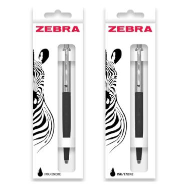Imagem de Zebra Pen Canetas esferográficas retráteis 901 - ponta fina de tinta preta de 1,0 mm - pacote com 2 (pretas), 1 unidade (pacote com 2)
