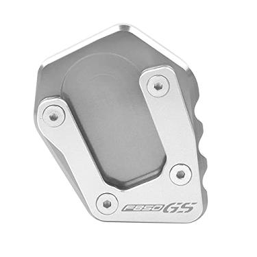 Imagem de Acc-Creativity Suporte de pé de motocicleta com ampliador lateral para placa de extensão compatível com BMW F850GS F750GS 2021 (F850GS, prata)