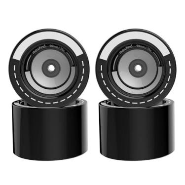Imagem de Maxfind Rodas de skate 78A de 90 mm – perfeitas para longboard elétrico e rodas de skate