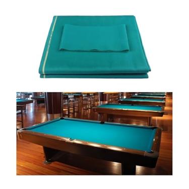 Imagem de Feltro De Mesa De Bilhar Penteado Pano De Substituição Para Mesas De Bilhar De Alta Velocidade Panos Pré-cortados Para Bares E Mesas De Bilhar(Dark green)