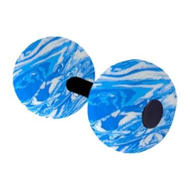 Imagem de Deevoka Halteres para exercícios aquáticos, halteres aquáticos de EVA, condicionamento físico em piscina, portáteis, equipamentos de hidroginástica para, Azul E Branco