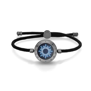 Imagem de Pulseira individual totwoo para casais em relacionamento à distância, joias inteligentes para ele e ela, sensível ao toque, One Size, Aço inoxidável, Pedra preciosa de zircônia