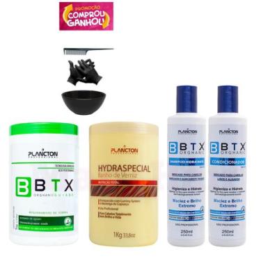 Imagem de Btx Quiabo 1kg + Máscara Verniz 1kg + Kit 3 Semanas Plancton