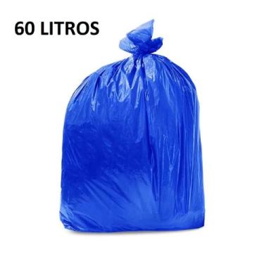 Imagem de Saco de lixo - azul - 60 litros - 100 unidades - IRPLAS