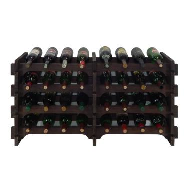 Imagem de Adega Madeira 32 Garrafas Imbuia Cevey Adegas e Artesanatos