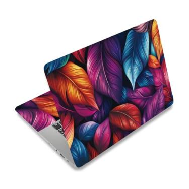 Imagem de PLIGREAT Capa de adesivo para laptop, folhas de cor brilhante adesivos para laptop Skins decalques para laptops de 30.5 cm 33.0 cm 33.8 cm 35.6 cm 38.1 cm Laptops Universal Removível Vinil Notebook