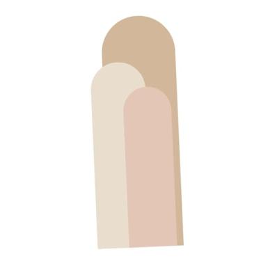 Imagem de IEUDNS Adesivo de parede geométrico moderno, fácil de descascar, papel de parede artístico para armário de cozinha, porta de escritório e casa, Rosa