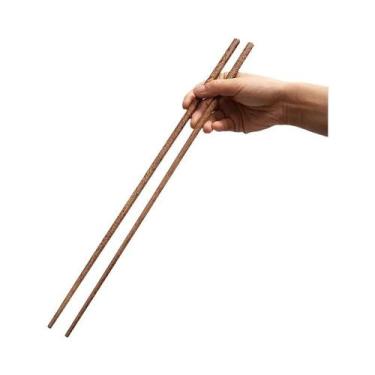 Imagem de Hashi De Madeira Maciça Estilo Japonês Para Hot Pot, Alongados E À Pro