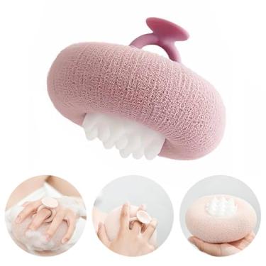 Imagem de Generic Esponja De Banho Com Sucção Girassol Ultramacia 2 Em 1, Esfoliante Copo, Bucha Vegetal Para (Roxa)